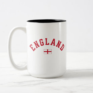 Engeland Engelse Vlag, Engeland, Engels vlag ontwe Tweekleurige Koffiemok
