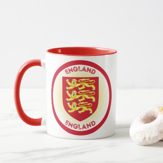Engeland Erfgoed Embleem Mok (Met donut)