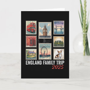 Engeland Familie Reis 2025 Postzegel London Eye Kaart