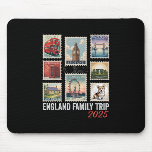 Engeland Familie Reis 2025 Postzegel London Eye Muismat