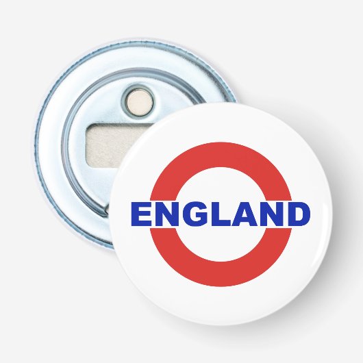 Engeland flesopener button flesopener (Voorkant)
