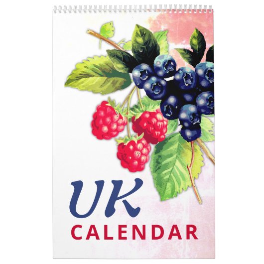 Engeland | Groenten en fruit 2026 Muur Kalender (Hoes)