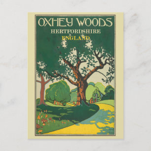 Engeland Hertfordshire Oxhey Bossen Travel Briefkaart