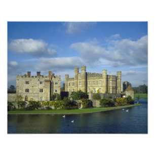 Engeland, Kent, Leeds Castle Foto Afdruk