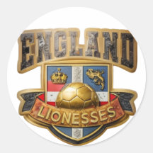 Engeland Leeuwinnen Kleur Sticker