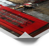 Engeland - Londen - Big Ben - dubbel-decke - Poster (Hoek)