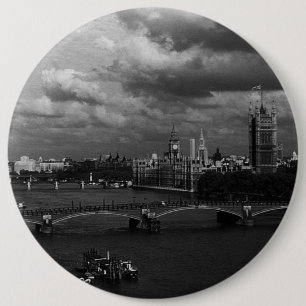 Engeland Londen De rivier de Theems 1970 Ronde Button 6,0 Cm