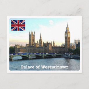 Engeland - Londen - Palace van Westminster - Briefkaart