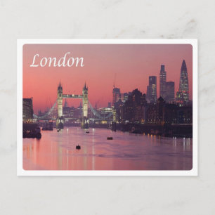 Engeland - Londen - River Thames - Briefkaart
