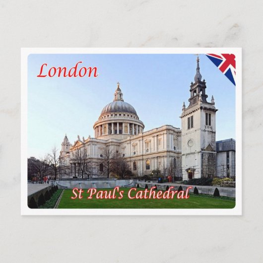 Engeland - Londen - St Paul's Cathedral - Briefkaart (Voorkant)