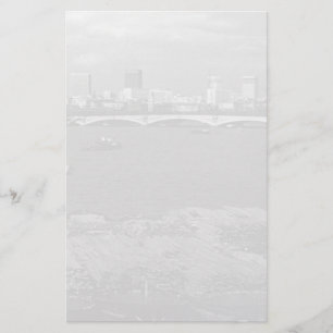  Engeland Londen Thames River skyline city Briefpapier