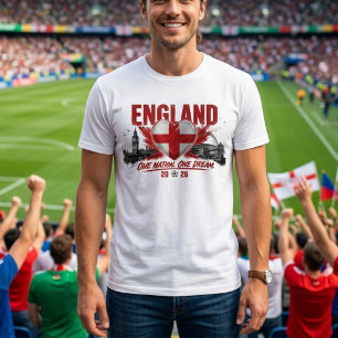 Engeland One Nation One Dream 2026 Global Football T-shirt