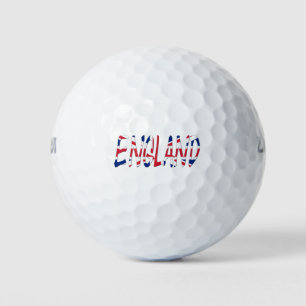 Engeland overlay op Union Jack Flag wu gbcnt Golfballen
