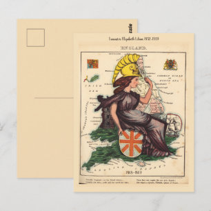Engeland Pictorial maps Briefkaart
