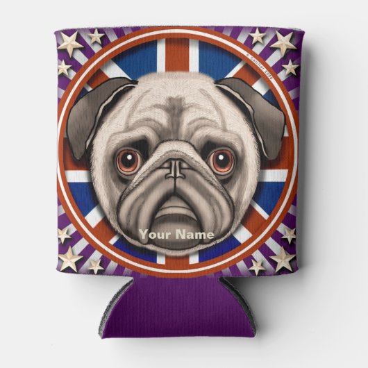 Engeland Pug Blikjeskoeler (Voorkant)