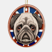 Engeland Pug ornament (Links)