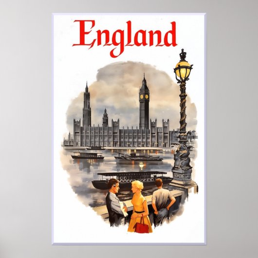 Engeland reisposter poster (Voorkant)
