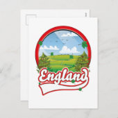 Engeland Reizen logo Feestdagenkaart (Voorkant / Achterkant)