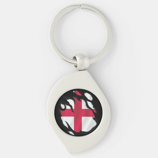 Engeland ripte vlag sleutelhanger (Voorkant)