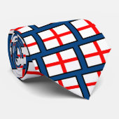 Engeland - Royal Blue Stropdas (Opgerold)