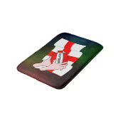 Engeland Rugby Team Supporters Vlag Met Bal Badmat (Gekanteld)