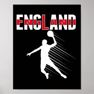 Engeland Sketll Fans Jersey Trots Engelse Sport Su Poster