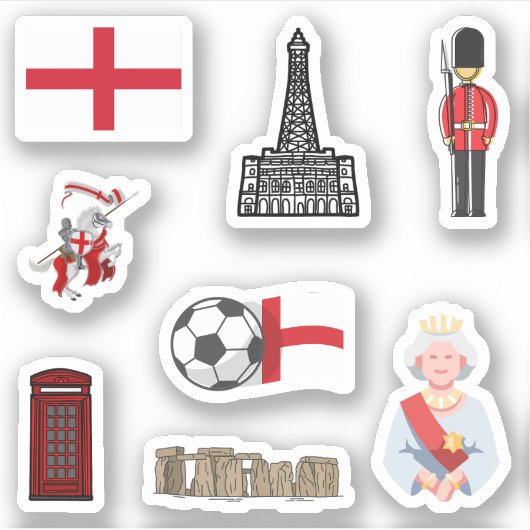 Engeland Stickers (Voorkant)