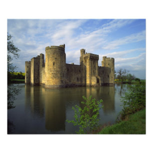Engeland, Sussex, Bodiam Castle Foto Afdruk
