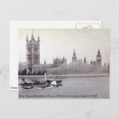  Engeland, Thames London Steamboot Briefkaart (Voorkant / Achterkant)
