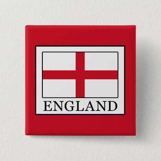 Engeland Vierkante Button 5,1 Cm (Voorkant)