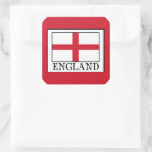 Engeland Vierkante Sticker (Tas)