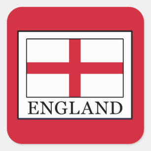 Engeland Vierkante Sticker