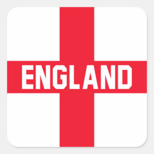 Engeland Vierkante Sticker