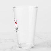 Engeland vlag bier glas cadeau met aangepaste teks (Links)