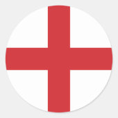 Engeland Vlag Classic Ronde Sticker (Voorkant)