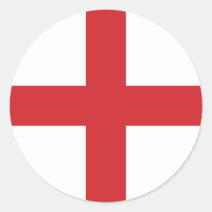 Engeland Vlag Classic Ronde Sticker