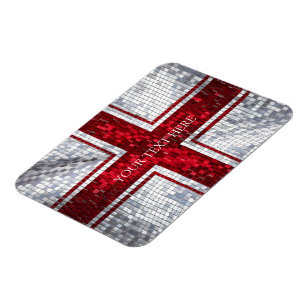 Engeland vlag mozaïek ontwerp magneet