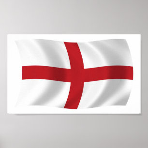 Engeland Vlag Poster Print