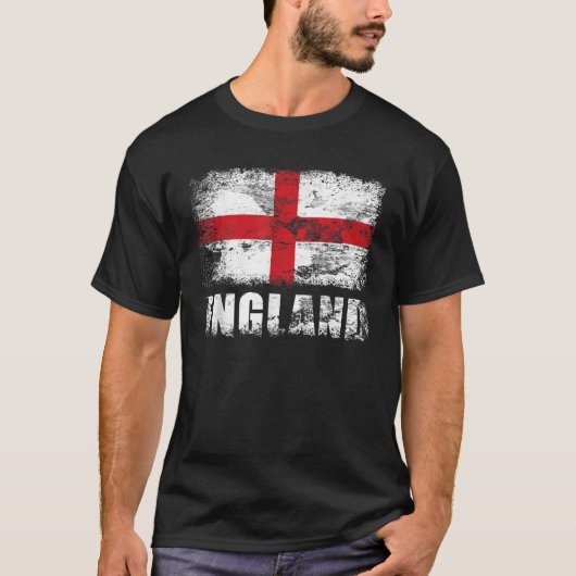 Engeland Vlag T Shirt Kruis van Sint-Joris Vlag Te (Voorkant)