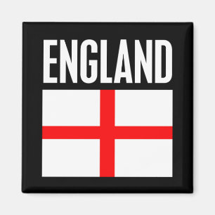 Engeland Vlag Zwart Magneet