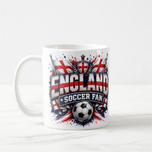 ENGELAND VOETBAL FAN Engeland 2026 Voetbalfan Koffiemok