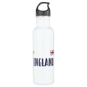 Engeland Voetbal Fan Shirt Engelse Vlag Waterfles