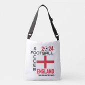 ENGELAND Voetbal Football Custom Name 2024 ELK JAA Crossbody Tas (Voorkant)