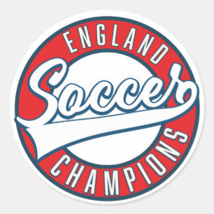 Engeland Voetbal Kampioenen logo Ronde Sticker