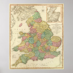 Engeland, Wales, Schotland Poster