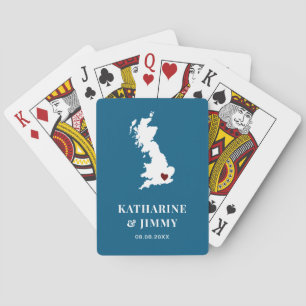 Engeland Wedding Favor Deck of Cards, Verenigd Kon Pokerkaarten