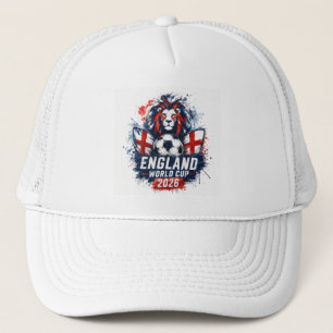 Engeland WK 2026 Leeuw Voetbal Trucker Hoed Pet