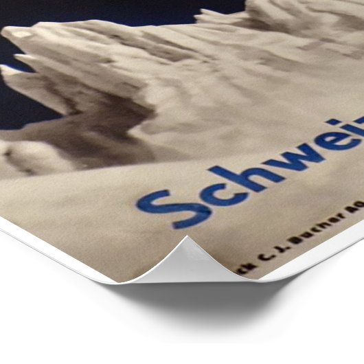 Engelberg, Suisse, Affiche de ski (Coin)