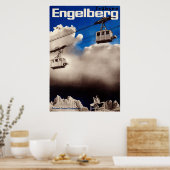 Engelberg, Suisse, Affiche de ski (Cuisine)