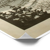 Engelberg Wintersport, Suisse, Affiche de ski (Coin)